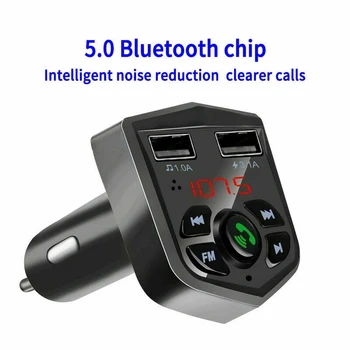 

Car MP3 FM Transmitter Player Bluetooth Handfree Kit Dual USB Fast Charger Radio Brand New And High Quality