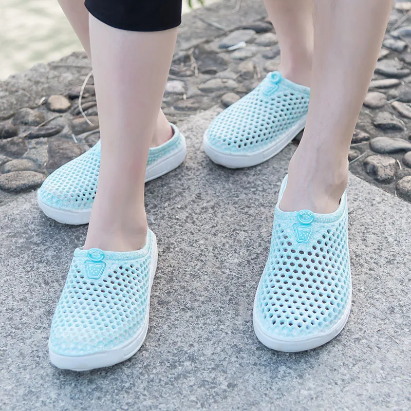Women Casual Clogs Breathable Beach Sandals Summer Slippers Slip On Womens Shoes Home Ladies Shoes Fashion Hollow Pantuflas women shoes,women sandals,women slippers