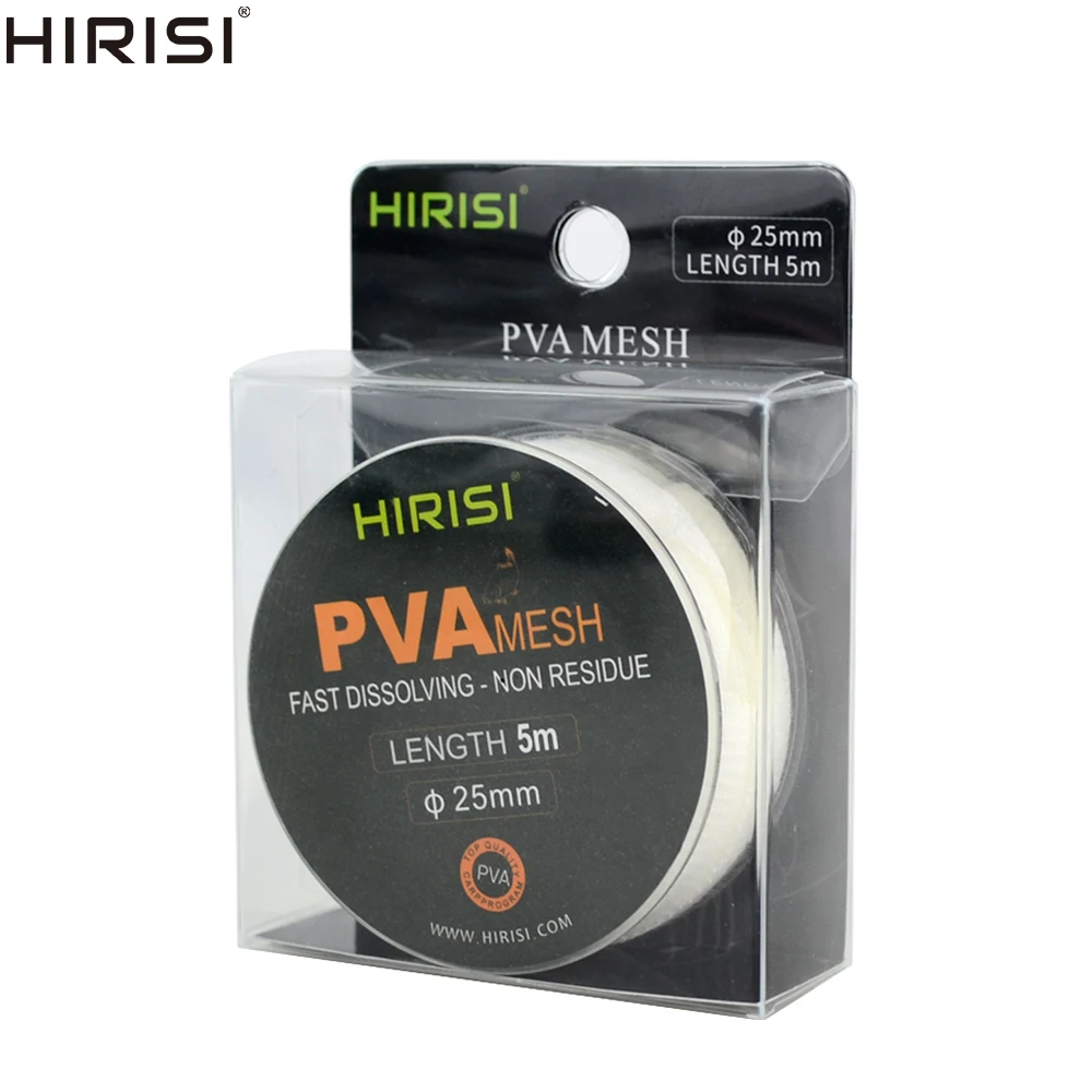 Kit Maille PVA 5M Pour Pêche à La Carpe - 18/25/37mm Avec Entonnoir, Piston Et Ciseaux - Sacs Solubles Rapides