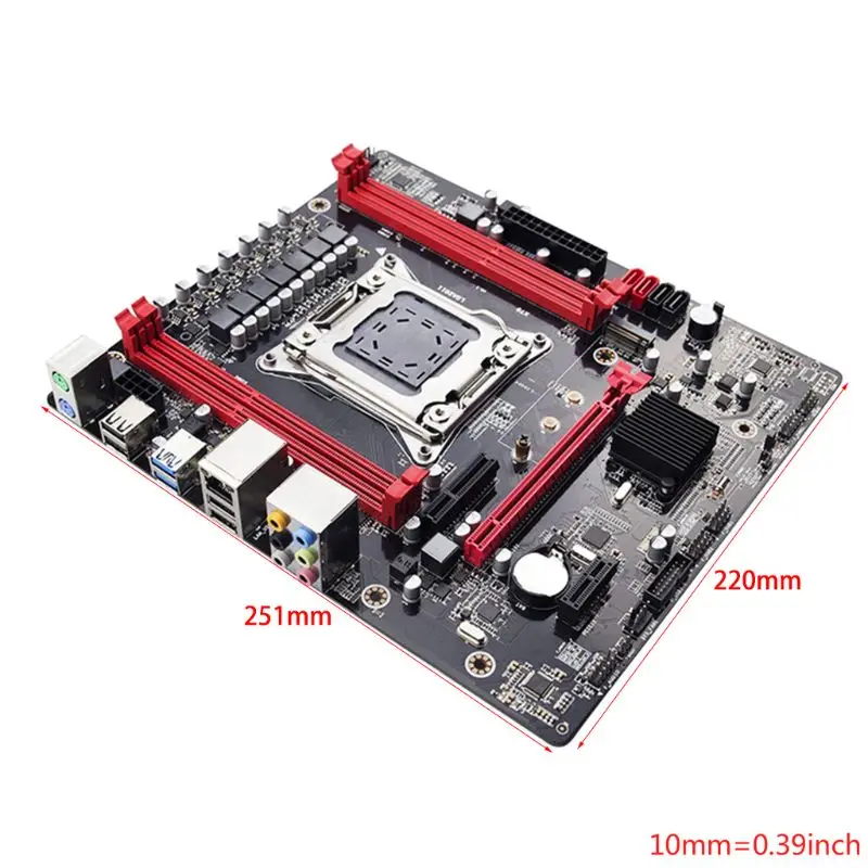 X79 LGA2011 E5 2680 v2 USB3.0 USB2.0 SATA3.0 PCI-E NVME M.2 SSD процессор 64 г материнская плата