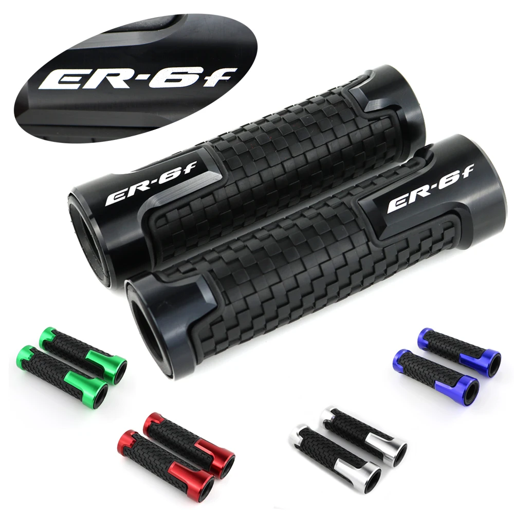 

For Kawasaki Ninja 650 ER-6f Motorcycle Handlebar Handle Grip CNC Aluminum None-Slip Rubber