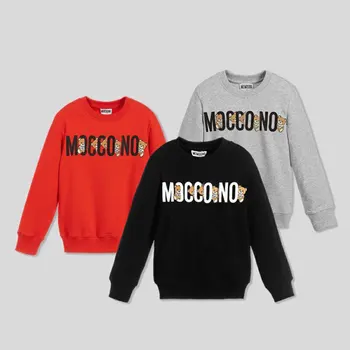 

M107017 Family Matching Clothes Mother Father Daughter and Son Long Sleeve Sweatshirt Tops Kids Fashion Sweater Outfit