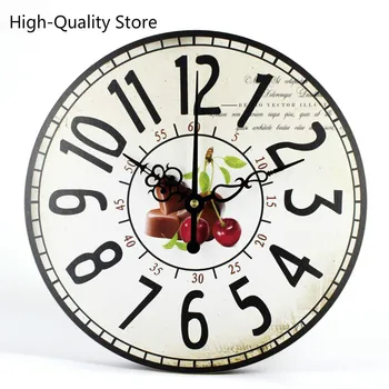 

High-Quality Vintage Fashion Large Wall Clocks Silent Design Durable Kitchen Office Living Room Decorative Clock Wall Watches