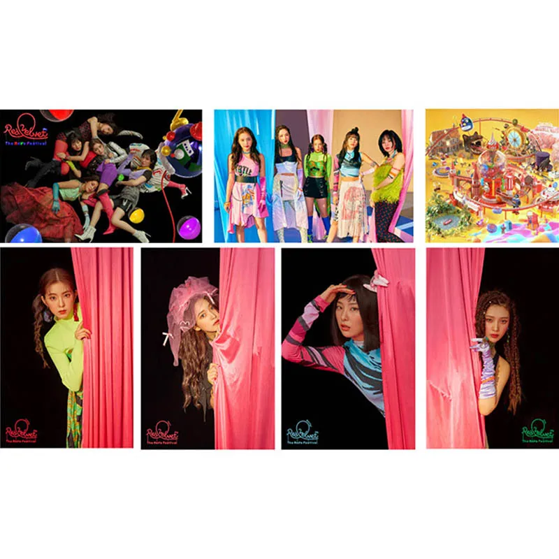 

24Pcs/Set Red Velvet The ReVe Festival Day Album Photocard Photo Card PVC Crystal Card Stickers For Bus Student Card