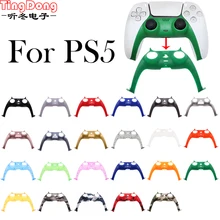 

Game Controller Handle Front Middle Housing Shell for sony- PS5 Gamepad Decorative Strip Skin Case Cover Faceplate Replacement