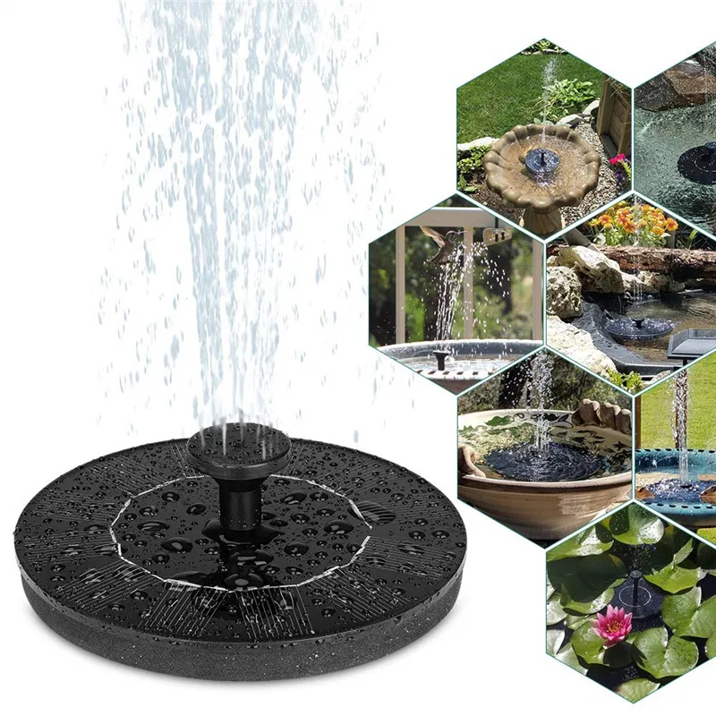 Floating Solar Fountain Garden Water Fountain Pond Decor Solar Panel