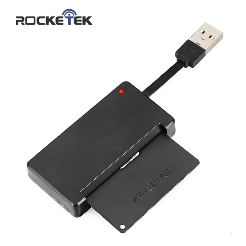 Rocketek USB 2 0 считыватель смарт карт cac ID банковская карта sim cloner разъем кардридер