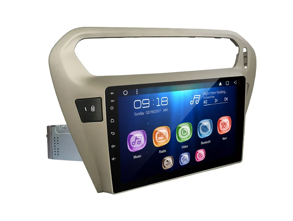 Perfect Allways 10.1" IPS Screen Android 9.0 Octa-core Ram 2GB Rom 32GB Car Multimedia for Peugeot 301/ Citroen Elysee 2014 2.5D touch 2