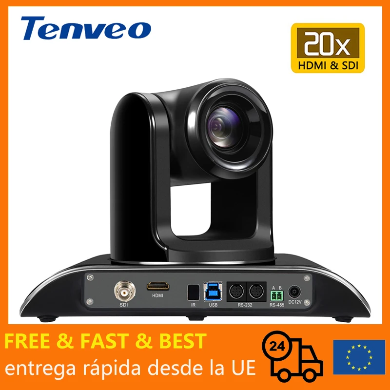 [EU Stock] Tenveo 1080p60fps 2MP 20X Zoom потоковая видеокамера для конференц связи HDMI USB 3G SDI 3