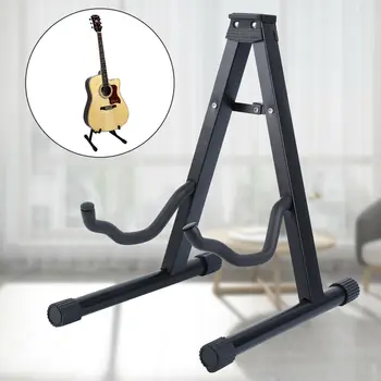 

Honhill Guitar Stand Folding Tripod Stand Holder Acoustic Guitar Electric Bass Black Fits Acoustic And Electric Guitars