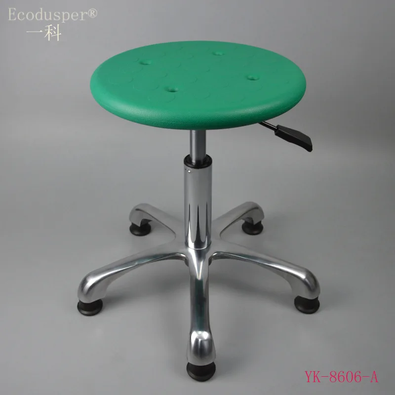 

Guangzhou Manufacturers Direct Selling Army Green PU Surface Stool Chair Anti-static Stool Anti-static Height Adjustable round S