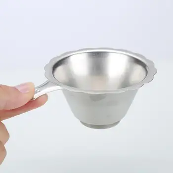 

1PC New Double-layer Fine Mesh Tea Strainer Stainless Steel Filter Sieve Kitchen Tools Teapot Spice Filter Kitchen Accessories