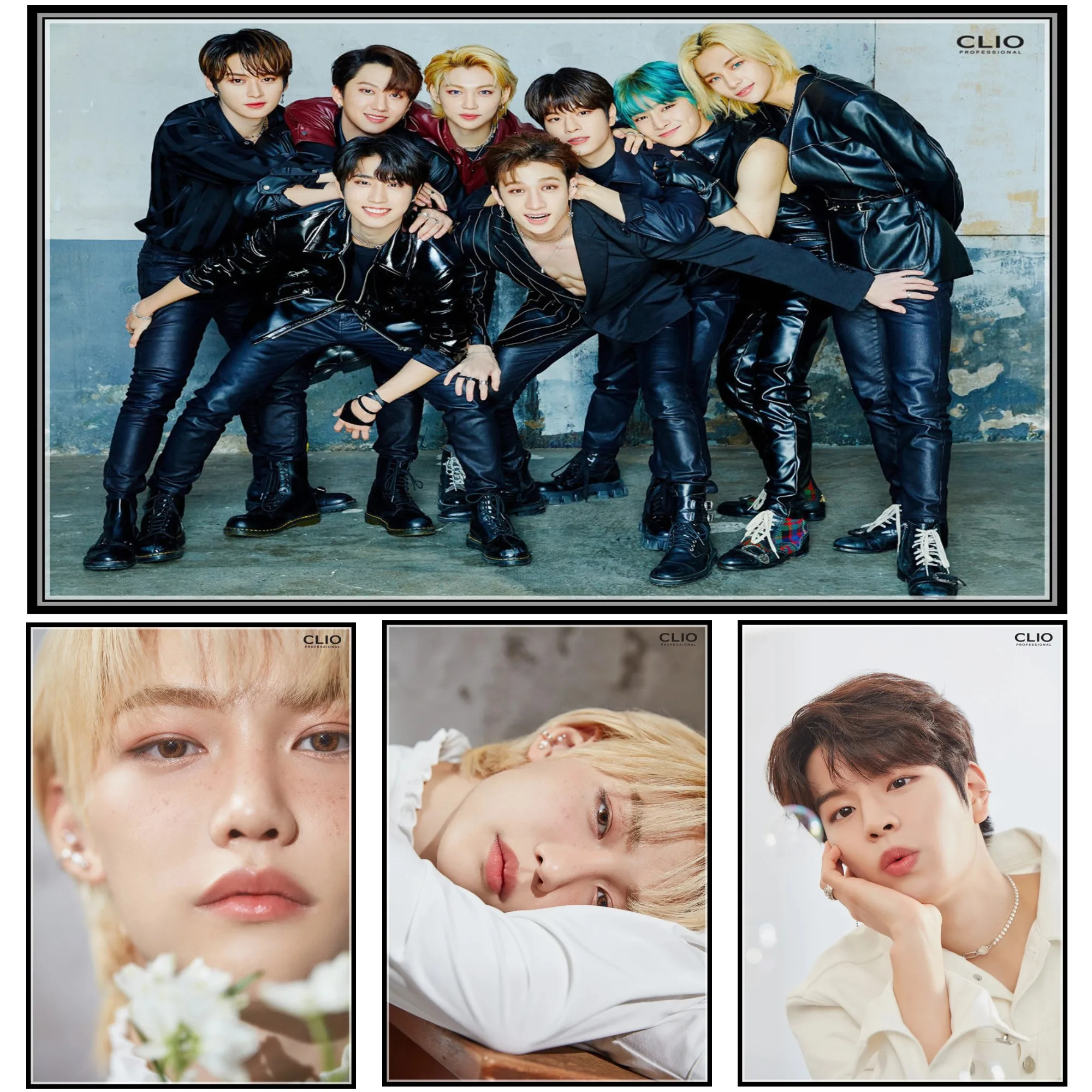 Kpop Band Stray Kids Poster Album Love Stay Posters Clear Image Bedroom Decoration Home Art Brand Wall Stickers | Дом и сад