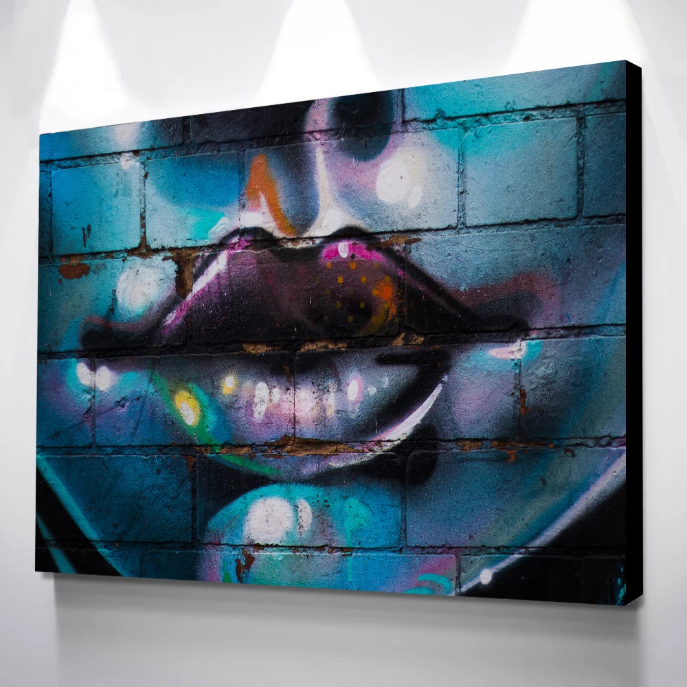 Wall Art Плакаты граффити средства ухода за губами холст Художественная печать на