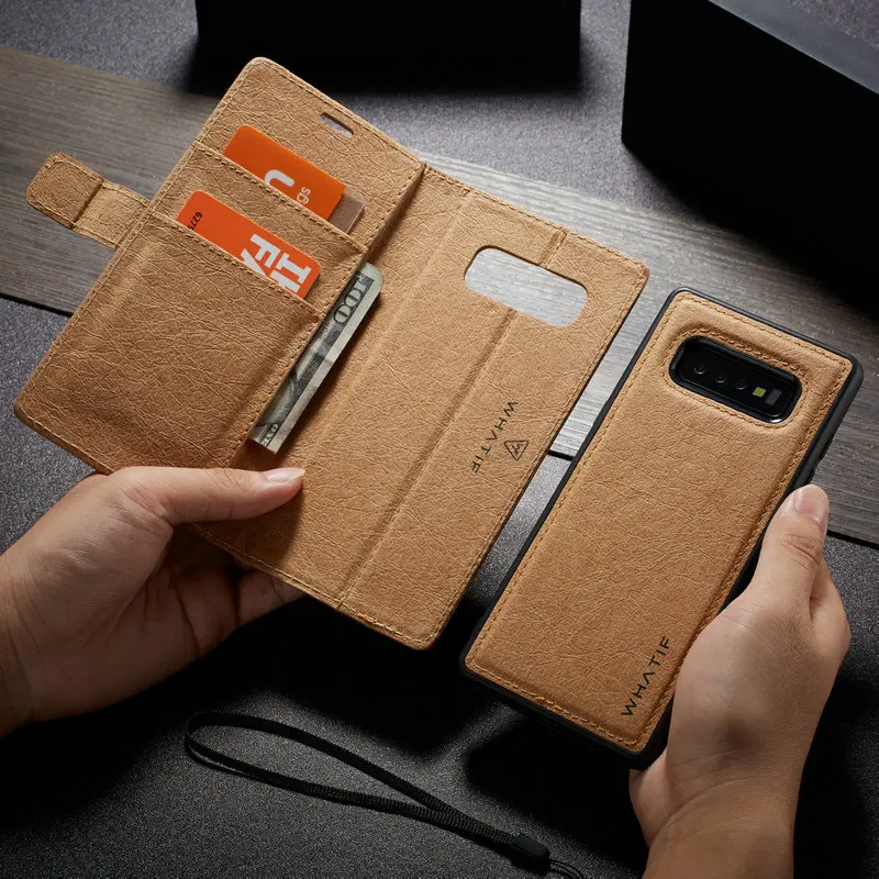 

CaseMe Waterproof Kraft Paper Leather Case For iPhone 11 Pro Max Magnetic Wallet Detachable For iPhone X XR Xs Max 8 7 6 Plus 6s