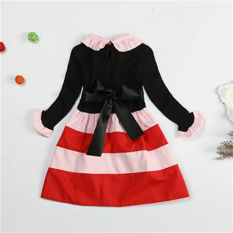 Осенняя одежда для маленьких девочек; детская хлопковая одежда с длинными рукавами; осенние платья для девочек; детская одежда; одежда для маленьких девочек; От 7 до 8 лет - Цвет: As Photo