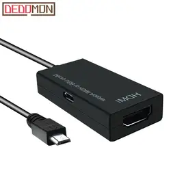 2 в 1 Тип C Micro USB к HDMI адаптер для ТВ мониторы 1080 P HD HDMI аудио видео кабель конвертер для samsung HUAWEI Xiaomi