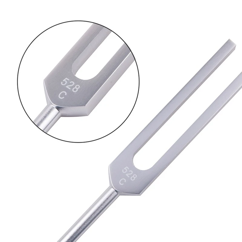 Tuning Fork 528C 528HZ Tuner with Mallet Set for DNA Repair Healing Nervous System Testing Tuning Fork Health Care 6