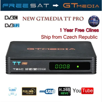 

GTMEDIA TT PRO DVB-T2/Cable Digital Receiver Satellite DVB-T2 Tv Tuner Wifi Free Digital Receptor HD1080P Crzech Republic TV Box