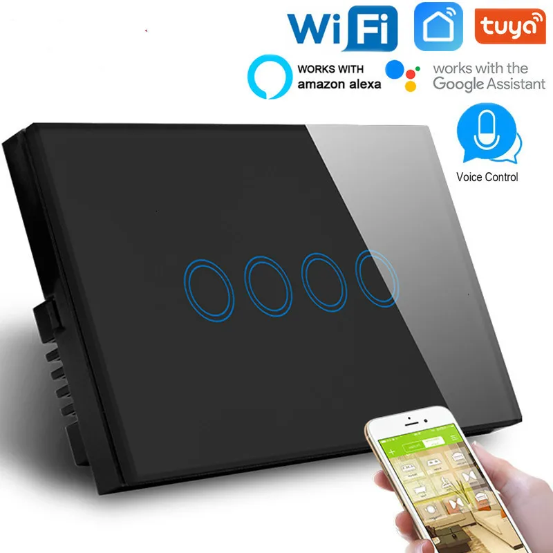 120 мм сенсорный светильник ключатель с поддержкой Wi-Fi для Австралии и США |