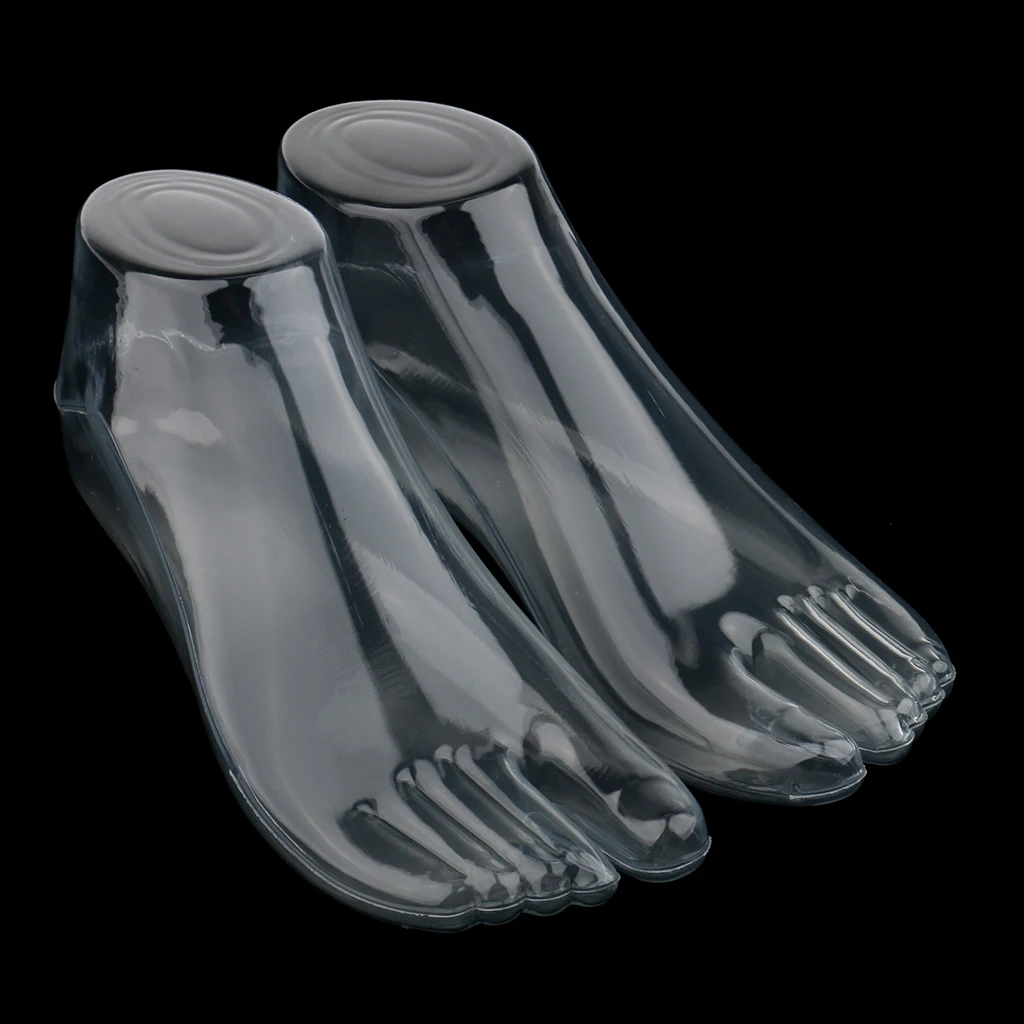 Foot Display Mold- 3 Colors, Female Feet Mannequin, Short Stocking for Jewelry, Socks, Shoes, Ankle Bracelet Display