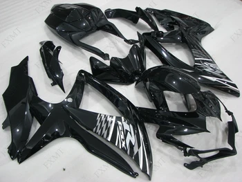 

GSXR 600 2009 Fairing Kits GSX-R750 08 09 Body Kits GSXR600 2008 - 2010 K8 Bodywork Black Silver Grid