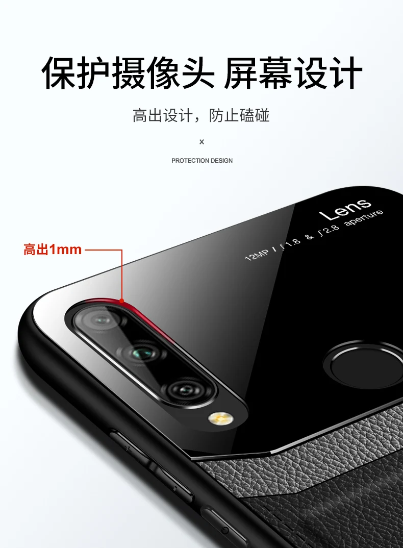 Для huawei Honor 9X Премиум чехол для телефона зеркальный чехол из искусственной кожи мягкая рамка Силиконовый ТПУ бампер