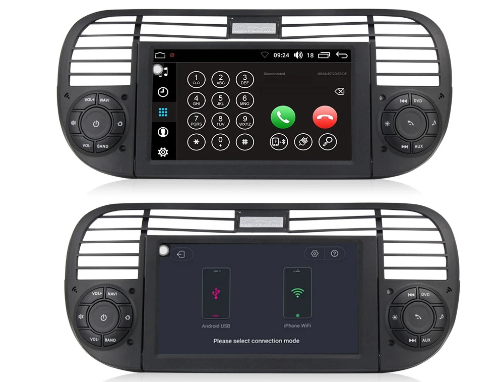 Perfect Liislee Android For Fiat 500 For Abarth 2007~2016 Stereo Carplay Radio GPS Navi Navigation Screen Multimedia System DVD Player 11