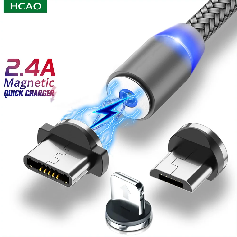 Магнитный кабель Micro usb Type C для iPhone Samsung Android Быстрая зарядка магнит Зарядное устройство USB Type C кабель Мобильный телефон шнур провод|Кабели для мобильных телефонов|   | АлиЭкспресс