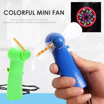 

Air Cooling Mini Fan Kids Plastic Electric Novelty Practical Interesting Light Hobby LED Cultivate Interest