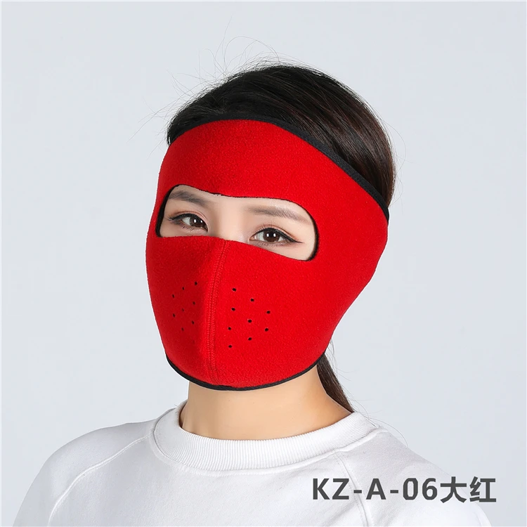 Red Пылезащитная Неопреновая теплая полумаска для лица, зимние спортивные аксессуары, ветрозащитные маски для велосипеда, велоспорта, сноуборда - Цвет: Red