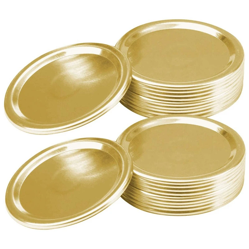 

30 Pack Canning Lids Regular Mouth, Mason Jar Split-Type Lids, Reusable Leak Proof Storage Caps, Canning Jar Lids(70mm)