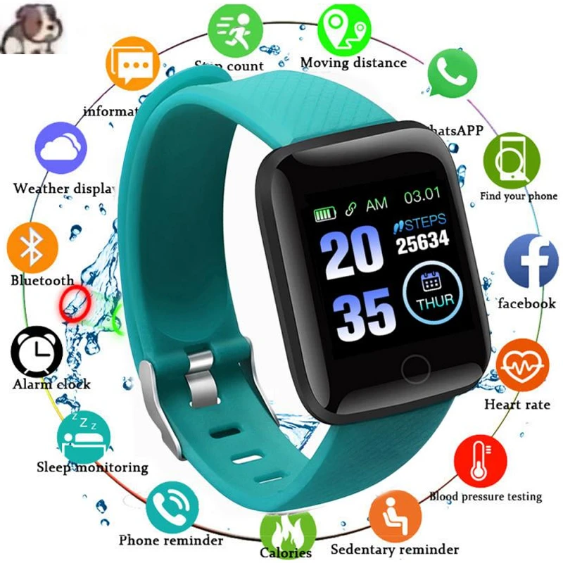 Reloj inteligente con Bluetooth para hombre y mujer, pulsera control la presión rastreador deportivo, Whatsapp, para Android e IOS, regalo, 2021|Relojes inteligentes| - AliExpress