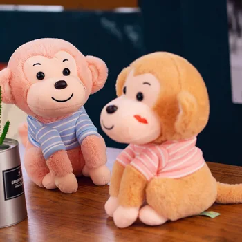 

New Style Cute Monkey Plush Toys Stuffed Animal Monkey Doll Plush Pillow Girls Children Toy Valentine's Day Gift