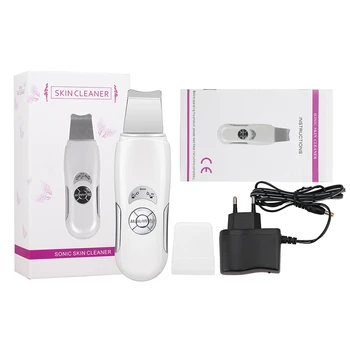 

Ultrasonic Skin Scrubber Face Cleaner Ultrasonic Face Skin Peeling Massager Facial Scrubber Pore Cleaner Beauty Device