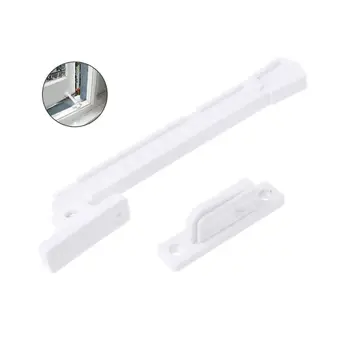 

ABS Window Brace with Screws Window Sliding Wind Bracing Limiter Window Sash Lock Safety Window Latch