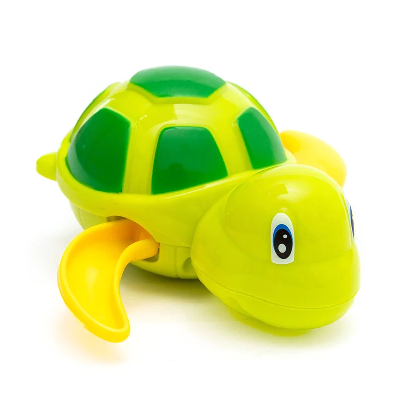 Распродажа, милые морские животные Черепаха, классические детские игрушки для купания, заводные на цепочке детские игрушки для купания - Цвет: Tortoise green