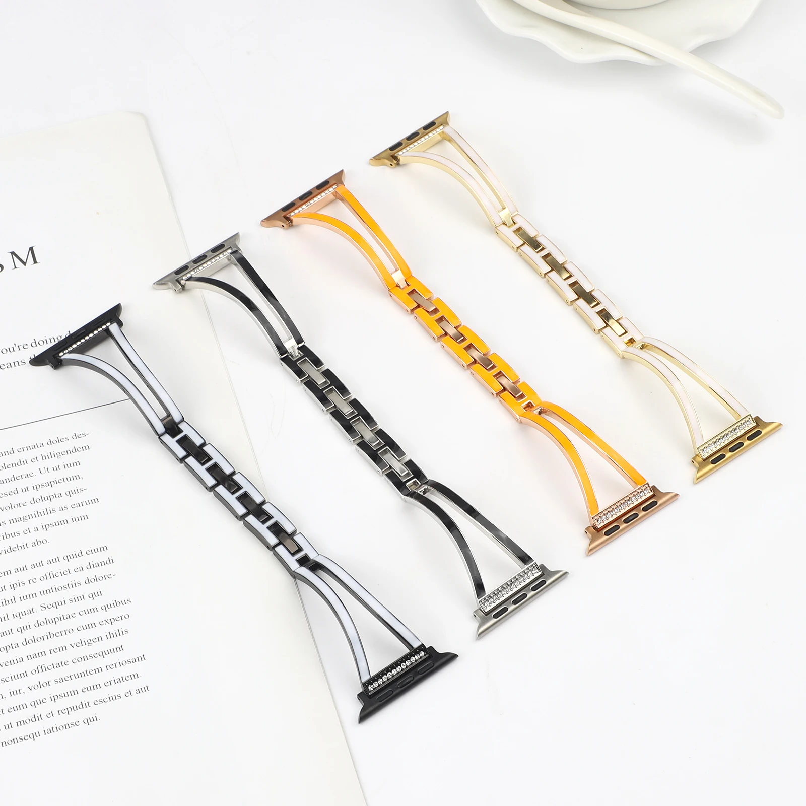 

Браслет из нержавеющей стали для Apple Watch Band 38 мм 40 мм 41 мм 42 мм 44 мм 45 мм 49 мм, женский браслет для iWatch 8 7 SE 6 5 4 3 2 1