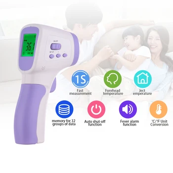 

Non-contact termometro Infrared IR temperature temperature meter Digital temperature gun LCD Display termometro with Fever Alarm
