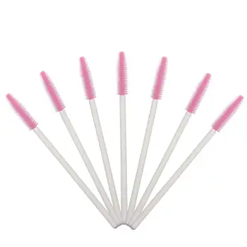 

500 Pcs/Pack Silicone Disposable Eyelash Brush Comb Mascara Wands Brushes Lash Extension Individual Applicator Kit Makeup Tool