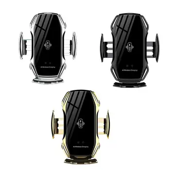 

A5 Car Phone Holder Smart Infrared Automatic Induction Car Wireless Charging Universal Car Air Vent Phone Holder
