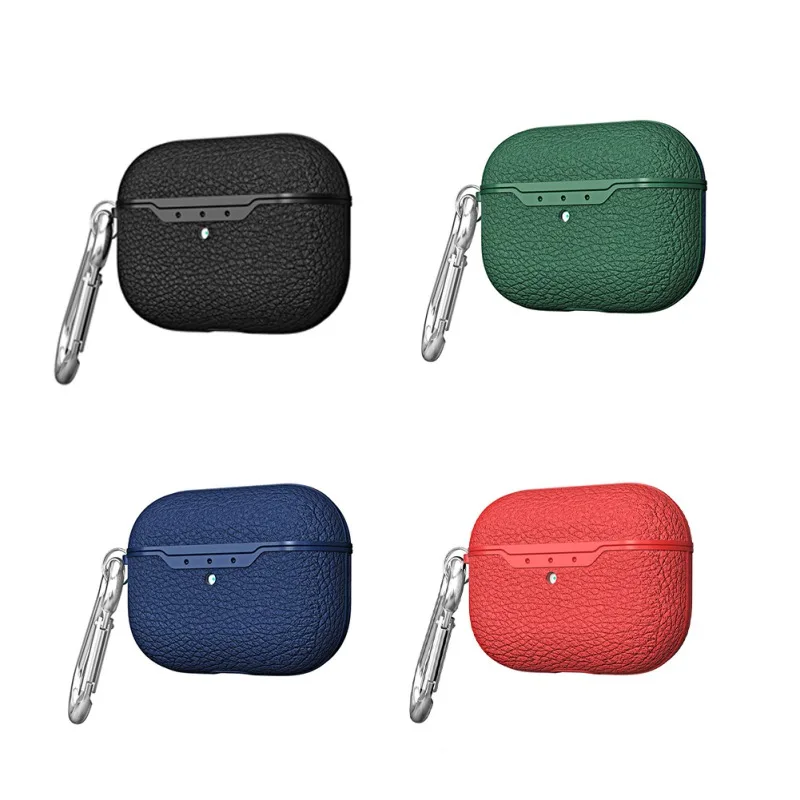 Защитный чехол для AirPods Pro из углеродного волокна/Силиконовый Мягкий противоударный защитный чехол для наушников Air Pods Pro с брелком