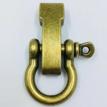 10 шт. высокое качество сплав Регулируемая U& O форма якорь Скоба Открытый выживания веревка Паракорд Браслет Пряжка для спорта на открытом воздухе