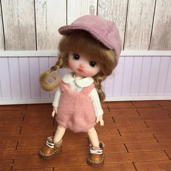 

4Pcs/set Cute Pink Clothes Set for OB11 Naked BJD Dolls (No Doll)