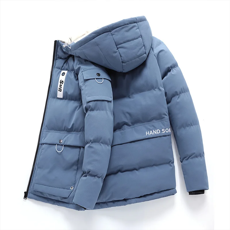 L-8XL, зимняя куртка, мужские парки, топ, теплый, большой размер, утолщенное, для молодых мужчин, тяжелое шерстяное пальто, высокое качество, флис, с хлопковой подкладкой