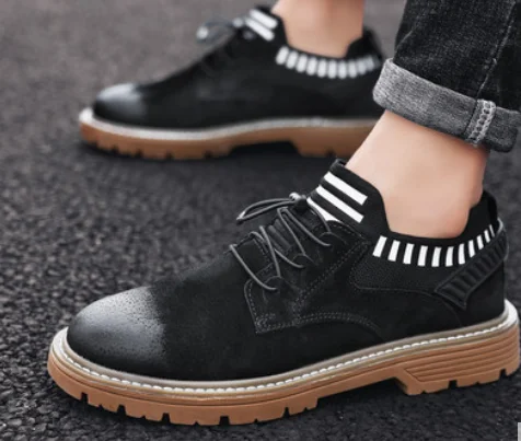 Free Shipping Fashion full black men shoes women size 36-45 no039