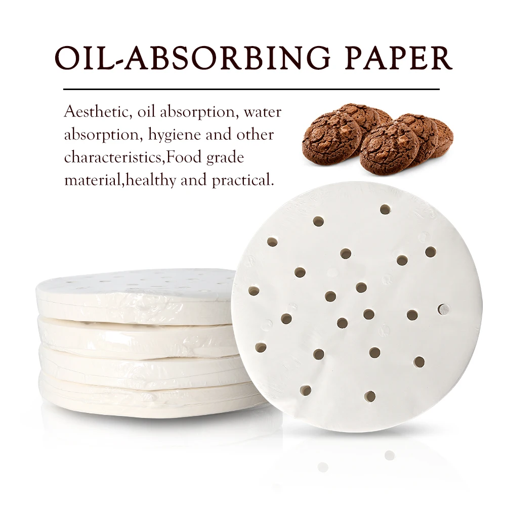 ITOP 150mm Oil Absorbing Paper 400pcs/Set Suitable For 150mm Hamburger Press Machine Food Grade Material Burger Patty Paper