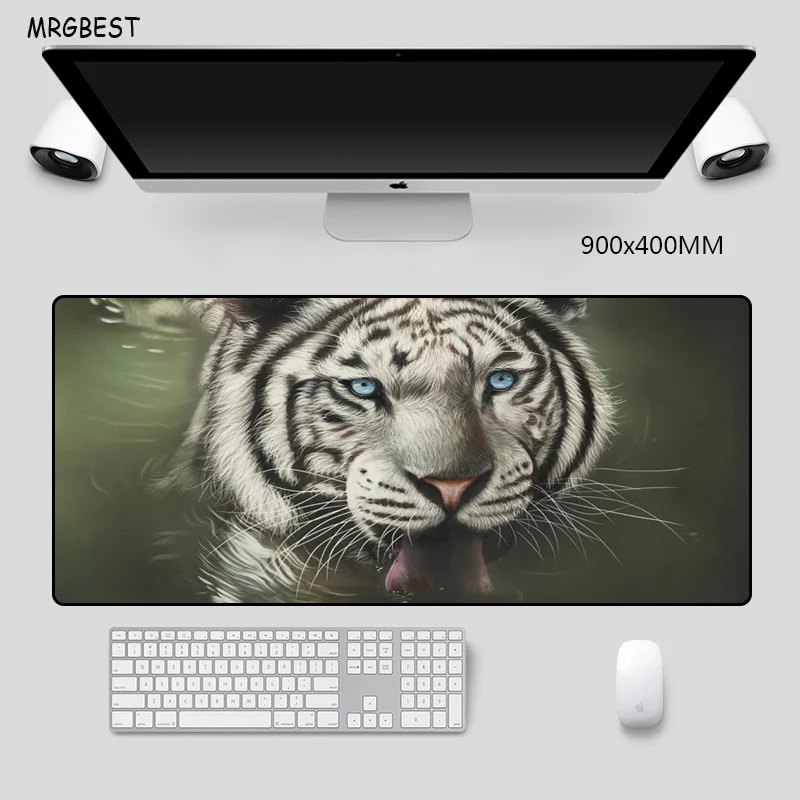 Коврик для мыши MRGBEST термопереносной коврик с изображением белого тигра