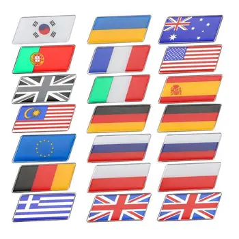 

Greece Portugal National Flags Styling Emblem Car Stickers For Auto Doors Windows Trunks Automobiles Motorcycles Accessories