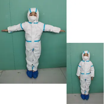 

Disposable Children's Protective Clothing Anti-virus Dustproof Protection Suit for Toddler Girl Kids Boy Rompers Safety Coverall